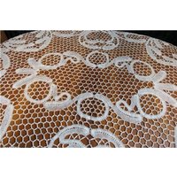 S17 Antike Cremefarbene Leinen Spitzen Tischdecke 180x150 cm von VENTALIA
