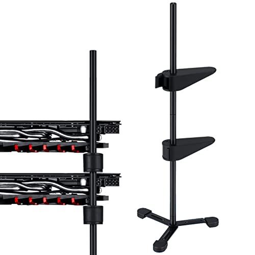 VENTDOUCE 2 Stück Grafikkarten-Unterstützung | schwarzer, solider Videokartenhalter mit Magnet-Design, Grafikkartenhalterung, Anti-Aging-Stützrahmen für Videokarte, solide Adsorption von VENTDOUCE