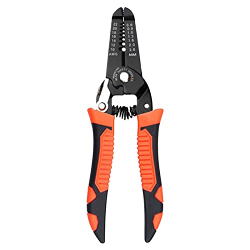 VENTDOUCE Crimp-Abisolierwerkzeug - 7/8 Zoll Abisolierzange mit rutschfestem Gummigriff | Terminal Crimpzange Crimpwerkzeuge für Verschiedene Kabel, Abisolierzange und Cutter Handwerkzeug von VENTDOUCE