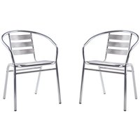 Gartenstuhl 2er-Set Aluminium - montmartre von mylia von VENTE-UNIQUE