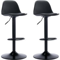 Vente-unique - Barhocker 2er-Set - Polypropylen & Metall - Schwarz - xafy von VENTE-UNIQUE