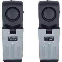 Venteo - 2 Türblock Alarm Türstopper mit Alarm - Rutschfester Türstopper - 110Db Alarmstärke - Funktioniert mit 9V-Batterie von VENTEO
