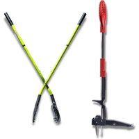 EARTWISE XXL Laubsammler + ROOTSLAYER Unkrautstecher - Ergonomisches Gartengerät - Laubsammler mit Teleskopstielen - Pedalbetriebener Unkrautstecher EARTWISE XXL Laubsammler + ROOTSLAYER Unkrautstecher - Ergonomisches Gartengerät - Laubsammler mit Teleskopstielen - Pedalbetriebener Unkrautstecher von VENTEO