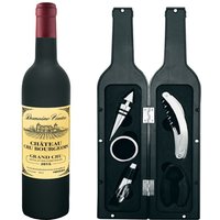Set mit 5 Weinaccessoires - VENTEO - Flaschenform - Weinprobe - Ausgießer - Korken - Anti-Tropf-Ring - Korkenzieher - Kapselschneider von VENTEO