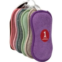 Venteo - 5 Allzweckreiniger-Schwämme + 1 gratis - clever sponge Mehrfarbig - Erwachsene - Doppelseitige Schwämme mit Kratzer - Reinigt alle von VENTEO