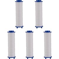Venteo - 5er-Set Filter für Handbrause - savewater power Auswechselbarer Filter - Für Duschkopf - Partikelfiltersystem - Spart und filtert Wasser von VENTEO