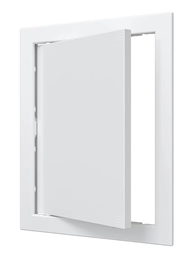 Revisionsklappe 20 x 25 cm Weiß Revisionstür Revision für Trockenbau Wartungstür Serviceklappe zur Inspektion und Abdeckung ABS-Kunststoff Reinigungsklappe Wartungsöffnung 200 x 250 mm von VENTEUROPE