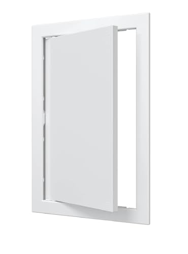 20 x 30 cm Zugangsklappe aus ABS-Kunststoff für Trockenbau, Wand und Decke, Elektro- und Sanitär-Service-Türabdeckung Revisionstür Wartungstür Inspektion Abdeckung Revisionsklappe Weiß von VENTEUROPE