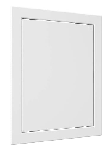 Revisionsklappe 25 x 30 cm Weiß Revisionstür Revision für Trockenbau Wartungstür Serviceklappe zur Inspektion und Abdeckung ABS-Kunststoff Reinigungsklappe Wartungsöffnung 250 x 300 mm von VENTEUROPE