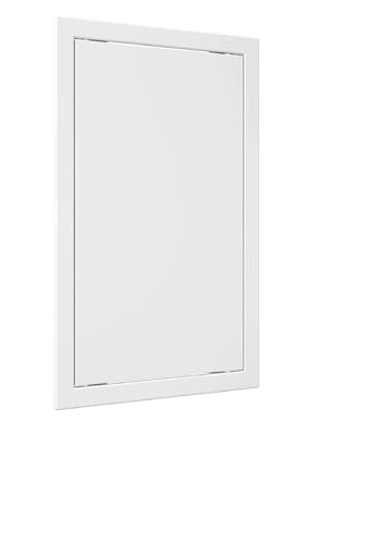 Revisionsklappe 25 x 40 cm Weiß Revisionstür Revision für Trockenbau Wartungstür Serviceklappe zur Inspektion und Abdeckung ABS-Kunststoff Reinigungsklappe Wartungsöffnung 250 x 400 mm von VENTEUROPE