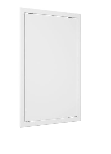 Revisionsklappe 30 x 50 cm Weiß Revisionstür Revision für Trockenbau Wartungstür Serviceklappe zur Inspektion und Abdeckung ABS-Kunststoff Reinigungsklappe Wartungsöffnung 300 x 500 mm von VENTEUROPE