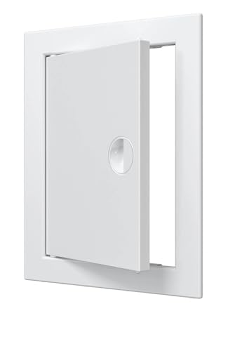 Revisionstür 40 x 40 cm Weiß Revisionsklappe Revision ABS-Kunststoff Revisionsklappe trockenbau Wartungstür wartungsklappe Serviceklappe zur Inspektion und Abdeckung Inspektionstür Zugangstür von VENTEUROPE