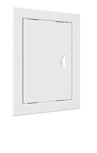 Revisionstür 15 x 20 cm Weiß Revisionsklappe Revision ABS-Kunststoff Revisionsklappe trockenbau Wartungstür wartungsklappe Serviceklappe zur Inspektion und Abdeckung Inspektionstür Zugangstür von VENTEUROPE