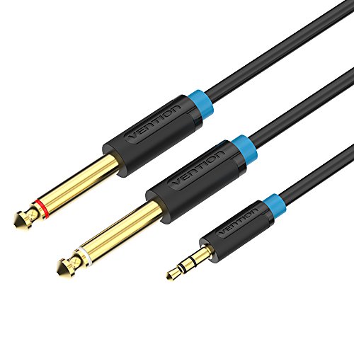 3.5mm Klinke auf Dual 6.35mm Mono Y Splitter Audio Kabel, Vention Audiokabel Dual 6.35 zu 3.5 mm Stecker zu Stecker Stereo Audio Splitter Kabel für Mixer, Gitarre, Recorder, Verstärker, Laptop (0.5 M) 3.5mm Klinke auf Dual 6.35mm Mono Y Splitter Audio Kabel, Vention Audiokabel Dual 6.35 zu 3.5 mm Stecker zu Stecker Stereo Audio Splitter Kabel für Mixer, Gitarre, Recorder, Verstärker, Laptop (0.5 M) von VENTION
