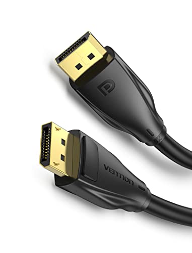 VENTION DisplayPort Kabel 5m, 8K DisplayPort Kabel 1.4 8K@60Hz 4K@144Hz 2K@165HZ 1080p@240HZ DP auf DP Kabel High Speed 32,4Gbps DP 1.4 kabel mit FreeSync und G-Sync,für Gaming Monitor PC Laptop von VENTION