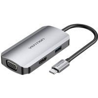 Vention - usb-c Dockingstation auf hdmi - usb 3.0, pd 0,15m grau - 5 Gbit/s von VENTION