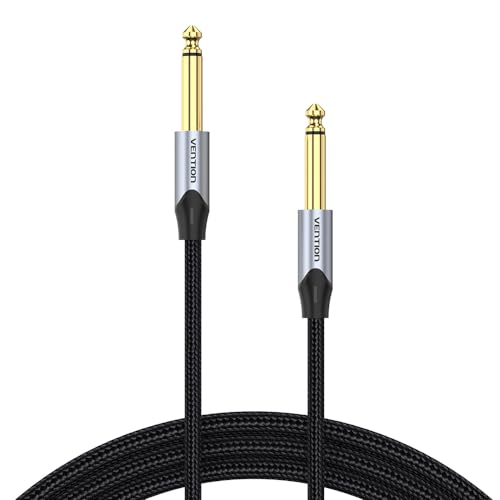 VENTION 6,35mm Gitarrenkabel Instrumentenkabel 1/4" Klinkenstecke TS Kabel 6,35mm Klinke auf 6,35mm Klinke für Lautsprecher, Verstärker, Bass, Mischpult - 3m VENTION 6,35mm Gitarrenkabel Instrumentenkabel 1/4" Klinkenstecke TS Kabel 6,35mm Klinke auf 6,35mm Klinke für Lautsprecher, Verstärker, Bass, Mischpult - 3m von VENTION