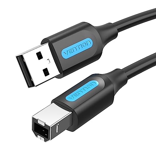 VENTION Druckerkabel USB A auf B 0,5m - Kompatibel für Drucker, Scanner, HP, Dell, Canon, Lexmark, Xerox von VENTION