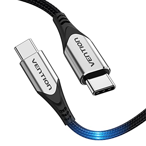 VENTION USB C auf USB C 60W Kabel, Typ C auf Typ C PD Schnellladekabel, Kompatibel mit MacBook Pro 2020, iPad Pro 2020, Google Pixel4/3a (2m) von VENTION