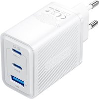 Vention - GaN Ladegerät mit 3 Anschlüssen 2x usb-c, 1x usb-a 65W Schnellladegerät in Weiß Vention - GaN Ladegerät mit 3 Anschlüssen 2x usb-c, 1x usb-a 65W Schnellladegerät in Weiß von VENTION