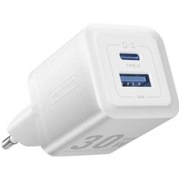 Vention - Wandladegerät mit 2 Anschlüssen 30W usb-a, usb-c GaN Ladegerät EU-Stecker Weiß Vention - Wandladegerät mit 2 Anschlüssen 30W usb-a, usb-c GaN Ladegerät EU-Stecker Weiß von VENTION