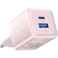 Wandladegerät mit 2 Anschlüssen 30W USB-A, USB-C GaN Ladegerät EU-Stecker Pink Wandladegerät mit 2 Anschlüssen 30W USB-A, USB-C GaN Ladegerät EU-Stecker Pink von VENTION
