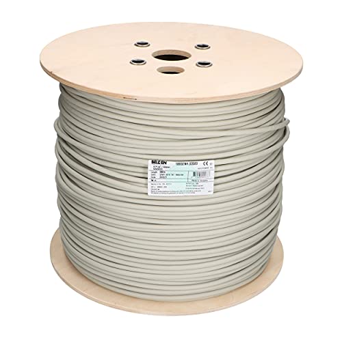 Venton Belden Cat 7 Kabel 25m I Netzwerkkabel 1000 MHz - Verlegekabel S/FTP geschirmt I LAN Kabel 10 Gbit Ethernet I 23AWG-Kupferleiter mit Polyethylenisolation I RoHs - LSZH Datenkabel grau von VENTON