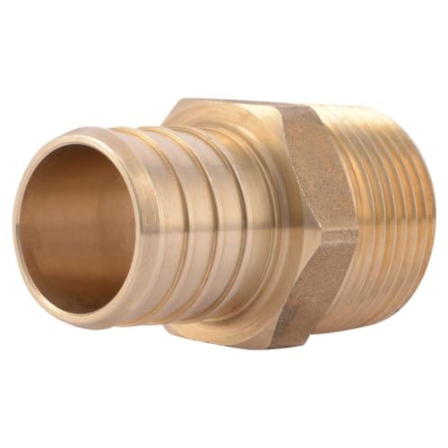 3/4 x 1/2 PEX Male NPT Thread Adapter - Crimp Fitting 1 Pack von VENTRAL