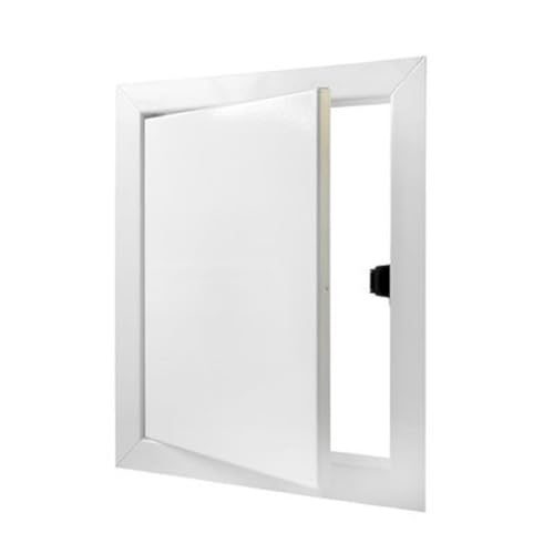 Revisionsklappe Revisionstür Revisionsöffnung 300x300mm Universal Abdeckung für Abzweigdose Metall Deckel Verteilerdose Revitür Wartungstür Revisionsluke Wartungsklappe Hochwertig Stahl Weiß von VENTS
