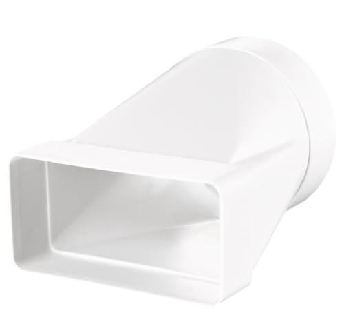 Übergangsstück 55x110 Ø100 mm Weiß PVC Rohrverbinder Rundrohr 100mm/Flachkanal 55x110mm Lüftungssystem Verbindung Heizen Kühlen Klima Kunststoff Luftkanal Rundrohre rechteckrohr Luftkanäle Übergangsstück 55x110 Ø100 mm Weiß PVC Rohrverbinder Rundrohr 100mm/Flachkanal 55x110mm Lüftungssystem Verbindung Heizen Kühlen Klima Kunststoff Luftkanal Rundrohre rechteckrohr Luftkanäle von VENTS