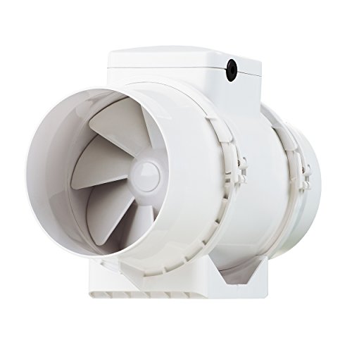 Ventilator: TT-100 TT gemischte Luftströmung, Einbauabluftventilator, 100 mm, 1 weiß von VENTS
