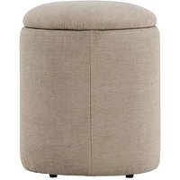 Limpen Pouf Ø32cm beige. von VENTURE HOME
