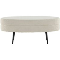 Otto Pouf, Hocker Teddystoff schwarz, weiß. Otto Pouf, Hocker Teddystoff schwarz, weiß. von VENTURE HOME