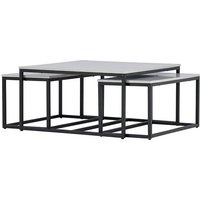 Solna Couchtisch Set mit 3 grau. von VENTURE HOME
