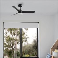 ventyly BAIRES Deckenventilator schwarz Ø90cm wifi Licht von VENTYLY