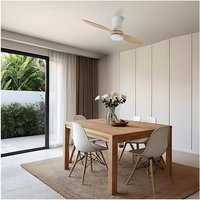 Ventyly - lean Deckenventilator mit Licht helles Holz von VENTYLY