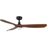 Ventyly - rowind Deckenventilator Schwarz/Dunkler Nussbaum mit Licht Ø120 cm Ventyly - rowind Deckenventilator Schwarz/Dunkler Nussbaum mit Licht Ø120 cm von VENTYLY