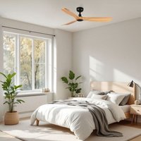 Ventyly - rowind Deckenventilator Schwarz/Kiefer Ø120 cm Ventyly - rowind Deckenventilator Schwarz/Kiefer Ø120 cm von VENTYLY