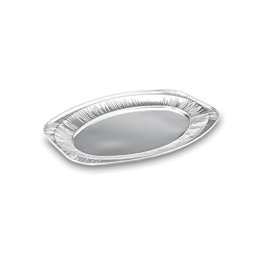 10 Stk. Alu-Catering-Platte, Aluminium-Partyplatte Servierplatte 43 x 29 cm von VEPATIM