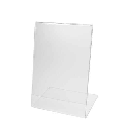 12 Stk. Tischaufsteller "L-Ständer" aus Acrylglas, A4, 1 Stk. von VEPATIM