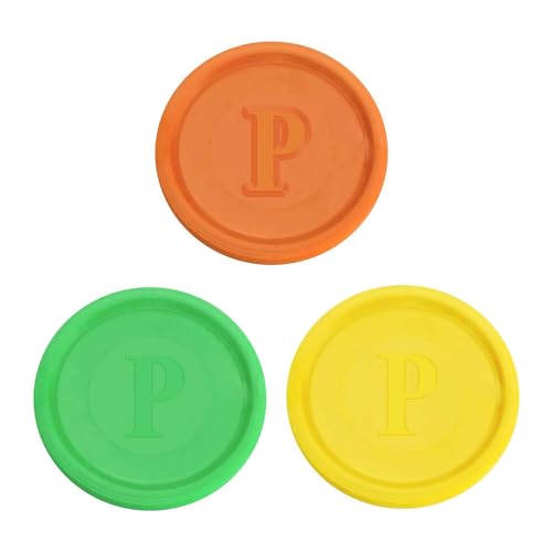1500 Stk. Pfandmarken Wertmarken Chips Token Pfandchips in grün gelb orange von VEPATIM