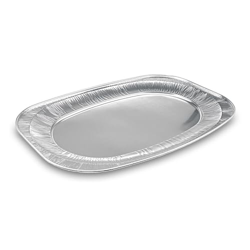 50 Stk. Alu-Catering-Platte, Aluminium-Partyplatte Servierplatte 55 x 36 cm von VEPATIM