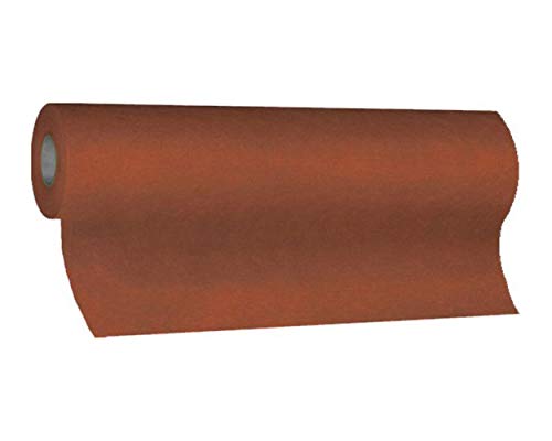 VEPATIM 1 Rolle Tischläufer Airlaid 24m x 40cm - alle 120cm perforiert stoffähnlich braun von VEPATIM