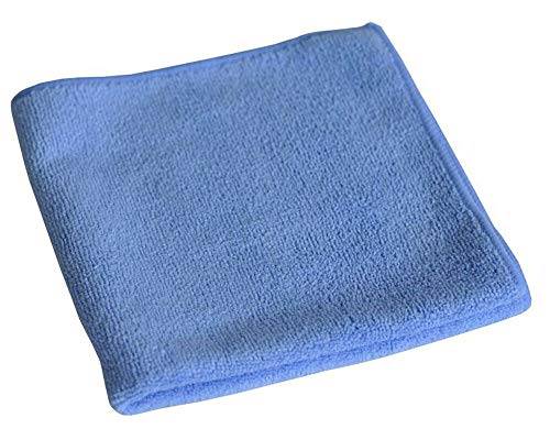 VEPATIM 10 Mikrofasertuch 40x40cm blau waschbar stark einzeln verpackt von VEPATIM