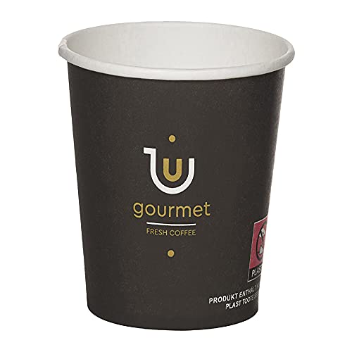 VEPATIM 100 Kaffeebecher CoffeeToGo Pappbecher Design GOURMET Fresh Coffee 100ml von VEPATIM