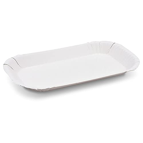 VEPATIM 100 Pappschalen aus Frischfaser oval 23 x 15 x 2 cm fettdicht von VEPATIM