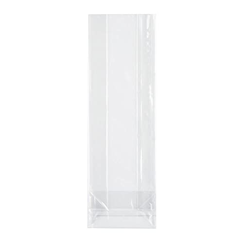 VEPATIM 1000 Blockbodenbeutel mit Siegelnaht transparent 70 + 40mm x 195mm 40my von VEPATIM