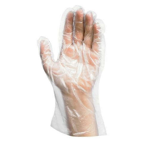 VEPATIM 10000 Einweghandschuhe aus HDPE gehämmert universal passend (L) von VEPATIM