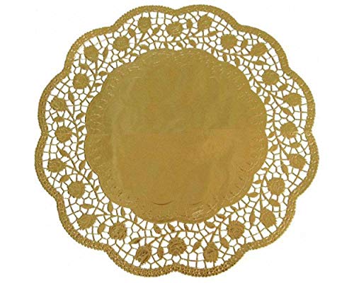 VEPATIM 16 Deko-Tortenspitzen rund gold Ø 30 cm von VEPATIM