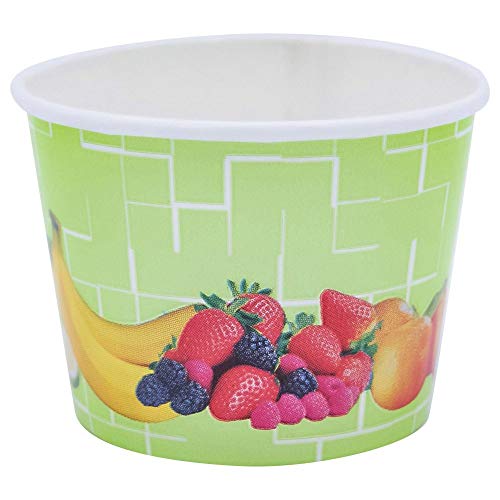 VEPATIM 180 Eisbecher Pappe rund 140 ml Ø 73mm Höhe 52mm "Fruchtreigen" von VEPATIM